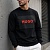 Чёрный свитшот Hugo Boss Duragol logo-print