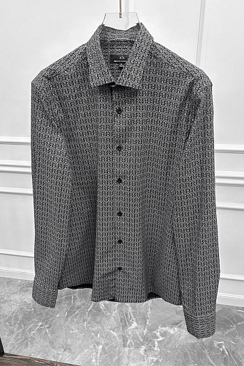 Мужская чёрная рубашка Armani Exchange   