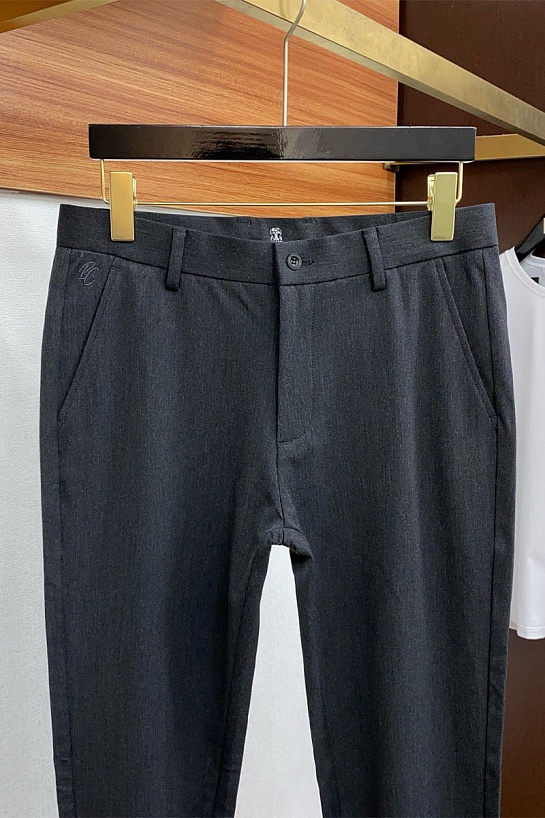 Мужские серые брюки Brunello Cucinelli Premium