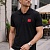 Мужское чёрное поло Hugo Boss classic badge