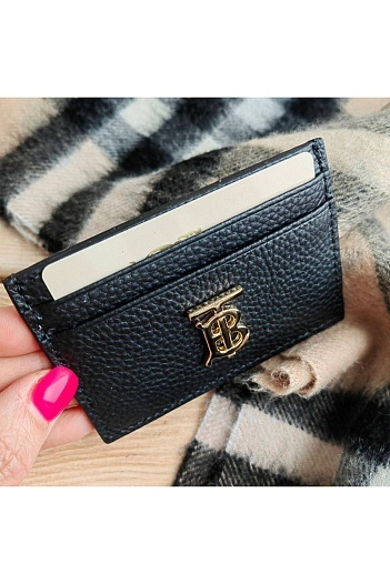 Кожаный кардхолдер Burberry logo-plaque 10x7 см (2 расцветки)   