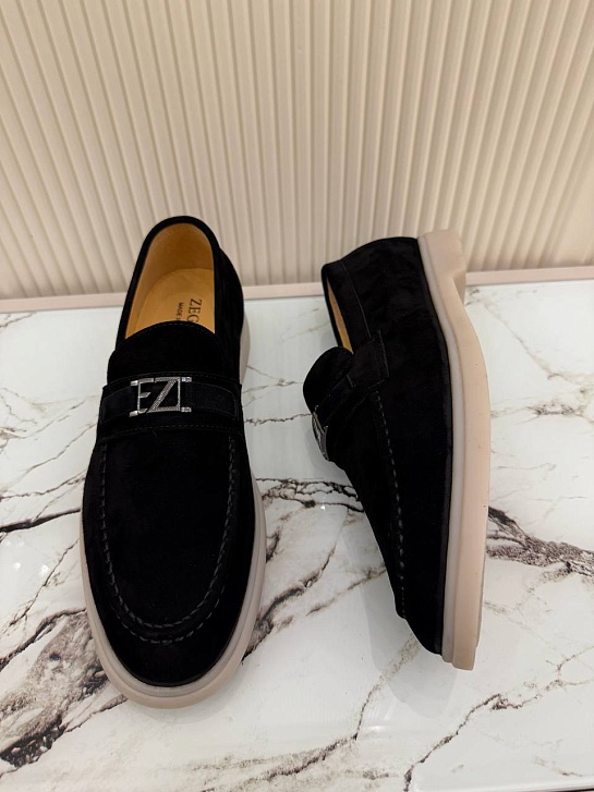 Мужские замшевые лоферы Ermenegildo Zegna