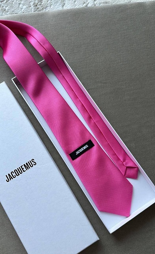 Галстук Jacquemus розового цвета