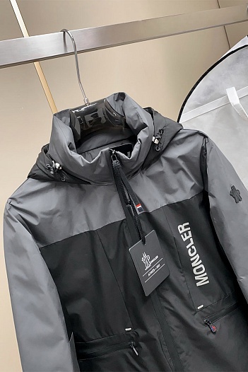 Пуховик Moncler Grenoble Fussen Ski - Black / Grey   