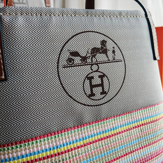 Сумка лукошко Hermes 22x25 см