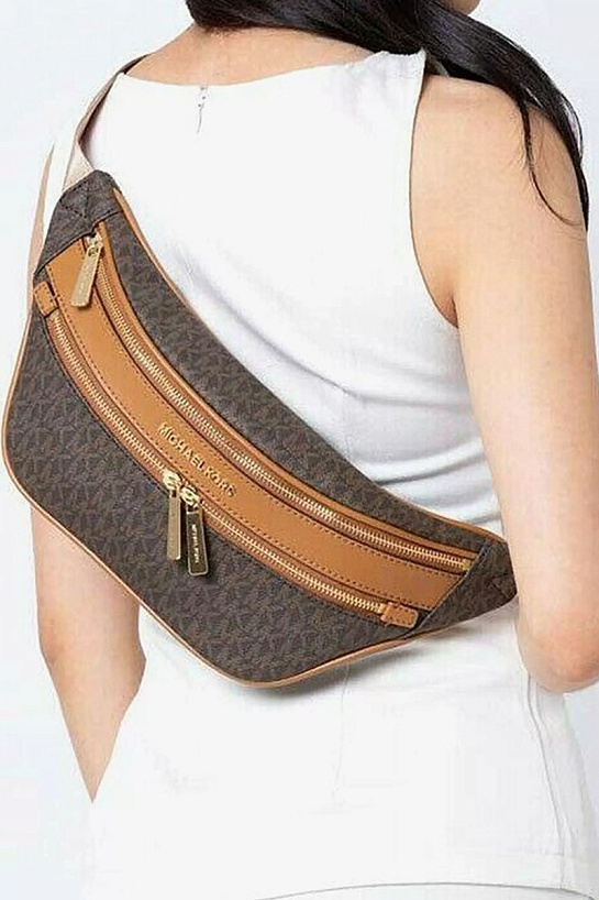 Женская кожаная сумка Michael Kors Kenly Small Crossbody 33x16 см