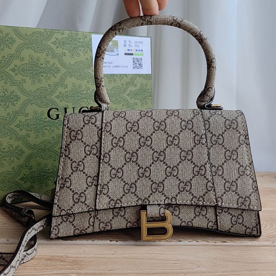 Сумка Gucci x Balenciaga Hourglass Hacker Aria Supreme 23x13 см