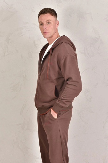 Спортивные штаны Loro Piana Premium signature logo - Brown   