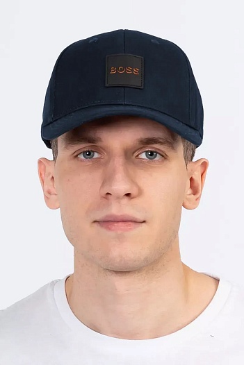 Бейсболка синего цвета Hugo Boss logo-patch   