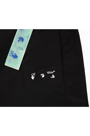 Шорты чёрного цвета Off-White Diagonals   