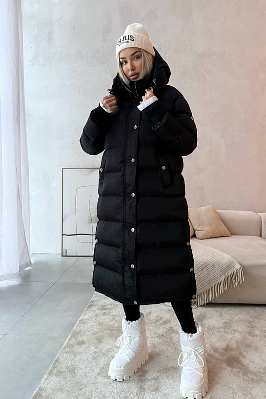 Женская чёрная куртка Prada Premium