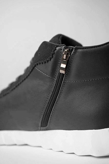 Кроссовки с мехом Hermes Bouncing high-top - Grey   