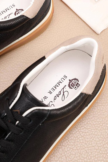 Мужские кроссовки Loro Piana Tennis Walk - Black   