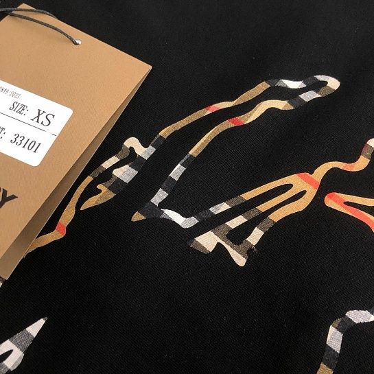 Мужская чёрная футболка Burberry Premium