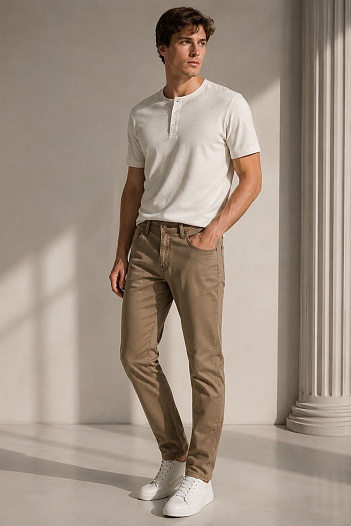 Мужские джинсы Emporio Armani straight - Brown   