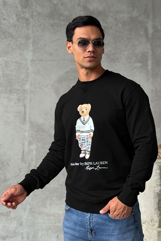 Чёрный свитшот Роlо Ralрh Lаurеn "Bear"