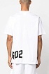 Мужская белая футболка Dsquared2 logo-print