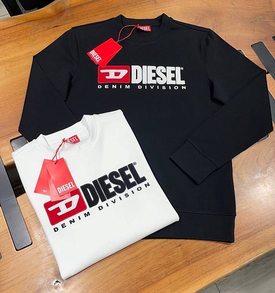 Мужской свитшот Diesel Crew-Division - White