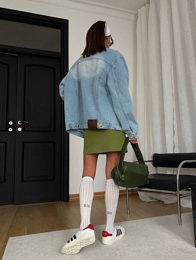Женская джинсовая куртка MIU MIU   