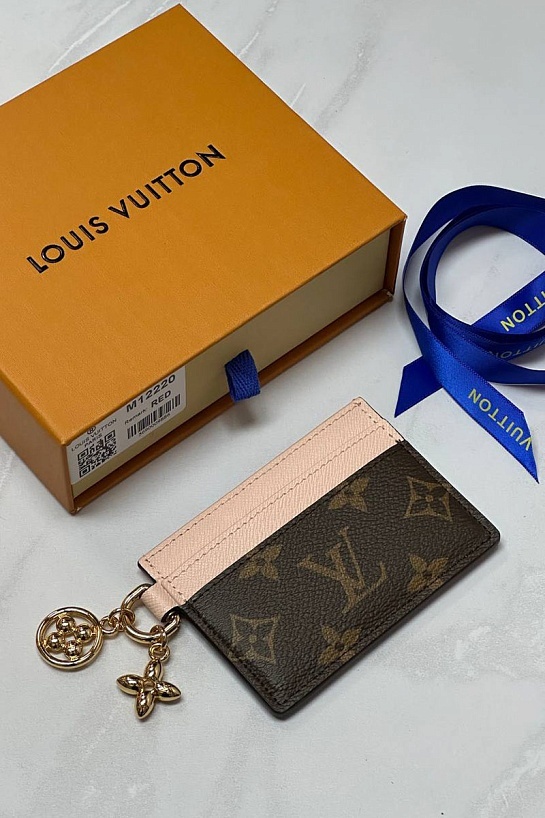 Кожаный кардхолдер Louis Vuitton Charms Vivienne Premium 7.3x0.3x10.2 см