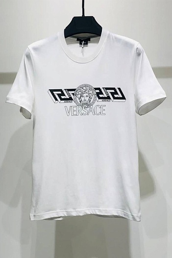 Мужская футболка Versace Medusa - White   