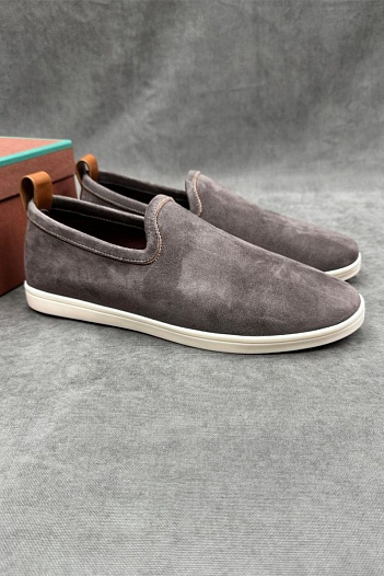 Мужские лоферы Loro Piana Venice Walk - Grey   