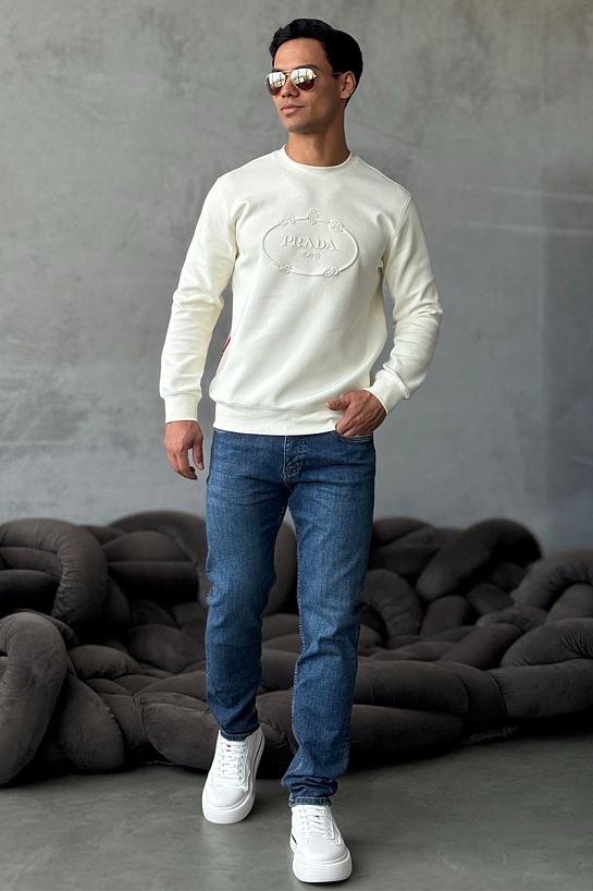 Мужские джинсы Giorgio Armani синего цвета