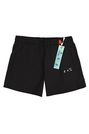 Шорты чёрного цвета Off-White Diagonals   