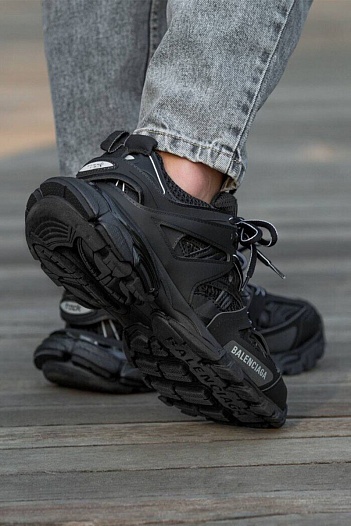 Мужские кроссовки Balenciaga Track Premium - Black   
