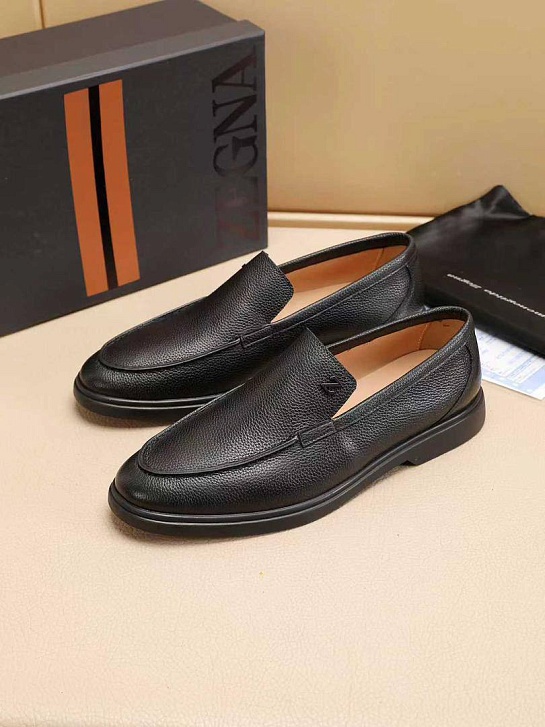 Мужские кожаные лоферы Ermenegildo Zegna