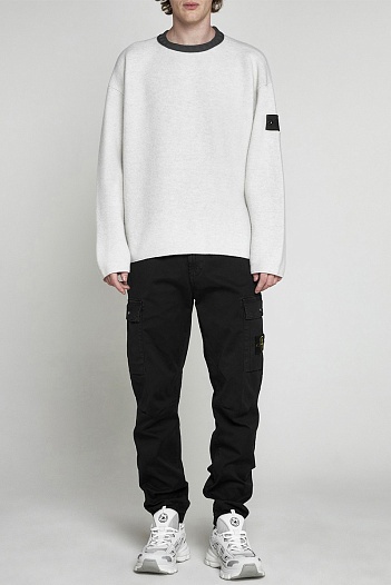 Мужские джоггеры чёрного цвета Stone Island compass-patch   