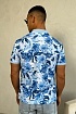 Мужское поло Etro "Floral" - Blue