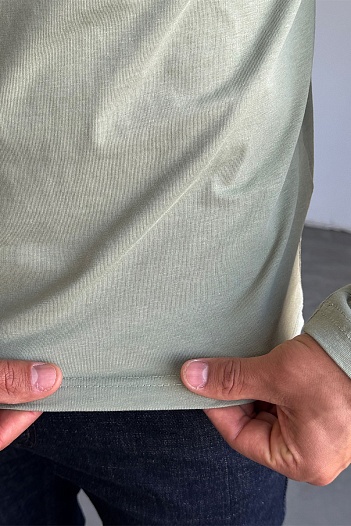 Мужской лонгслив Polo Ralph Lauren "Bear" - Light Green   