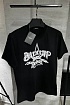 Мужская чёрная футболка Balmain Star logo-print
