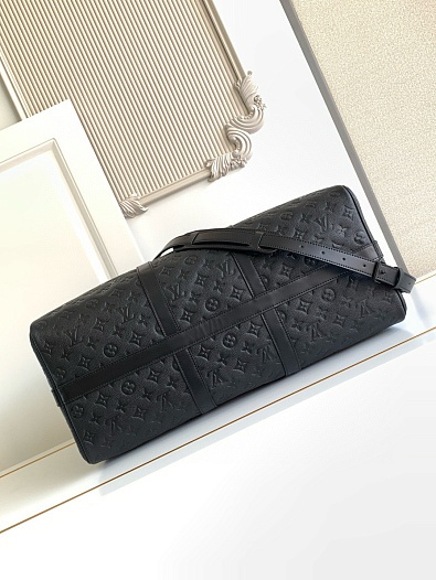 Дорожная кожаная сумка Louis Vuitton Keepal Bondouliere 50 Premium 50x29x23 см   