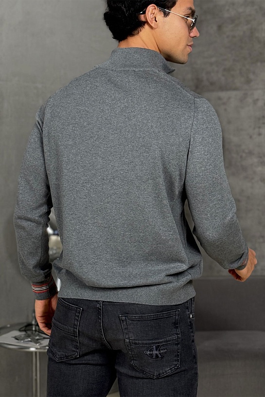 Мужской джемпер Burberry quarter-zip - Grey