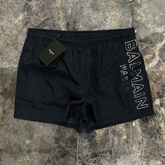Шорты тёмно-синего цвета Balmain Paris   