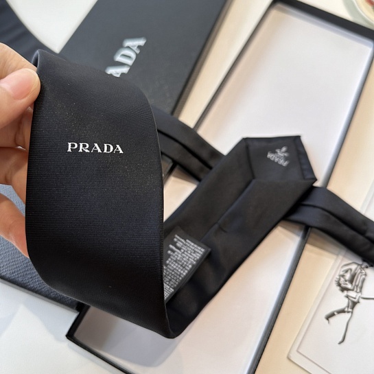 Галстук Prada premium 150x7 см - Black