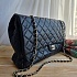 Чёрная кожаная сумка Chanel 40x26 см