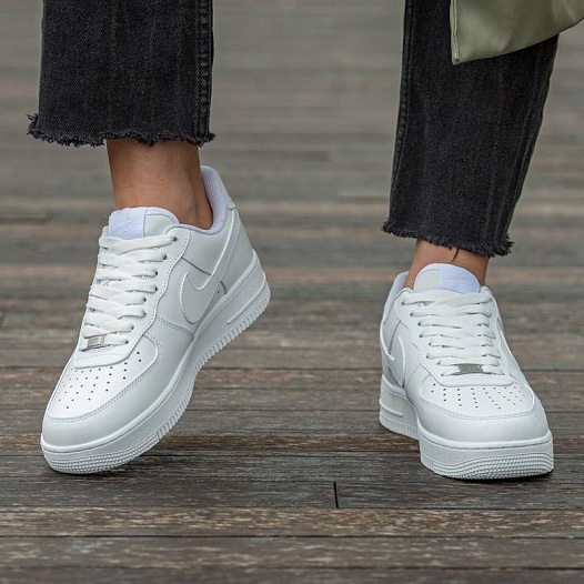 Кроссовки Nike Air Force 1 Low "Triple White" premium   