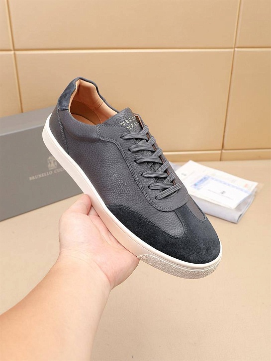Комбинированные кроссовки Brunello Cucinelli low-top - Grey