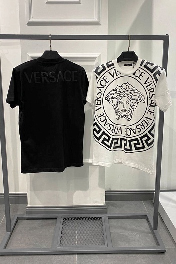 Мужская белая футболка Versace Medusa-print   