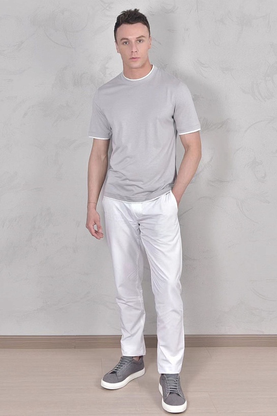 Футболка Brunello Cucinelli Premium layered-effect - Light Grey