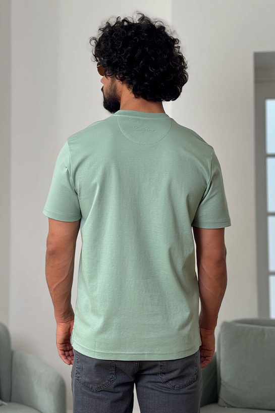 Мужская зелёная футболка Loro Piana