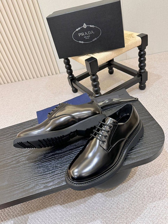 Лакированные ботинки Prada premium - Black