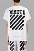 Белая оверсайз футболка Off-White Heavy diag spray