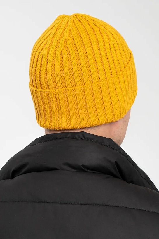 Шапка Hugo Boss Flavio logo-patch - Mustard Yellow