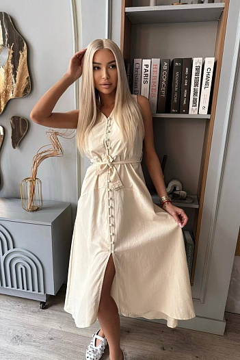 Женский сарафан Brunello Cucinelli Premium - Beige   