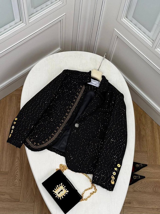 Женский пиджак в пайетках Schiaparelli premium
