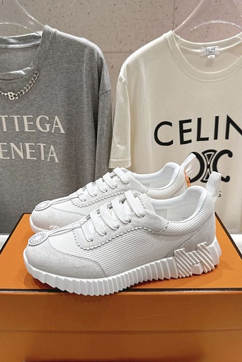 Женские кроссовки Hermes Bouncing  premium - White   